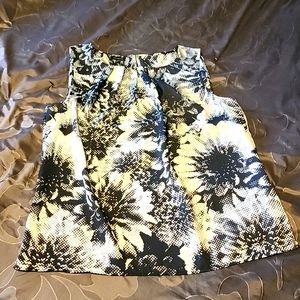 Talbots digi floral blouse